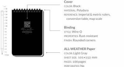 Waterproof notebook – Pocket Notebook 4/6”